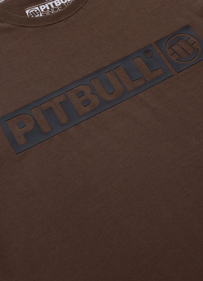 Koszulka męska T-Shirt Pitbull Hilltop ciemno brązowa