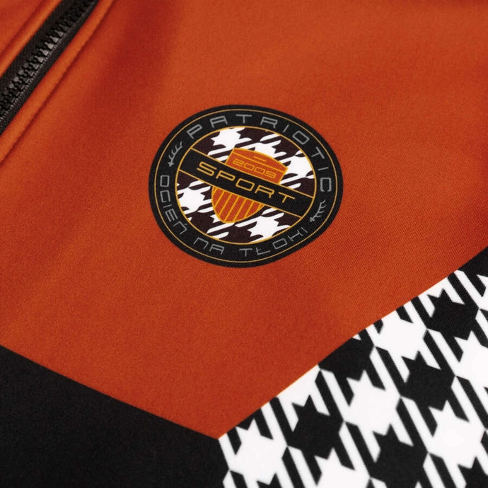 Bluza męska klasyczna Patriotic Epis Motorsport ZIP Ogień na tłoki komin czarna