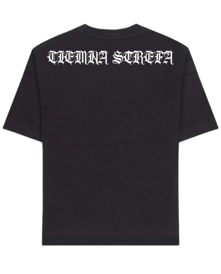 Koszulka męska T-shirt Ciemna Strefa Łańcuch Gotyk czarna