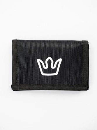 Portfel materiałowy Jigga Wear Simple Crown czarny