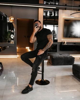 Koszulka męska T-Shirt Olavoga Raysier czarna