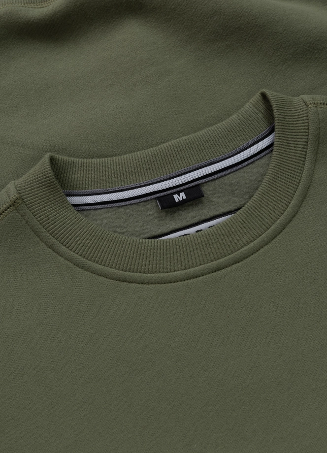 Bluza męska bez kaptura Pit Bull Small Logo 25 oliwkowa zielona