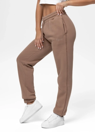 Spodnie dresowe damskie Pit Bull Lovia brązowe