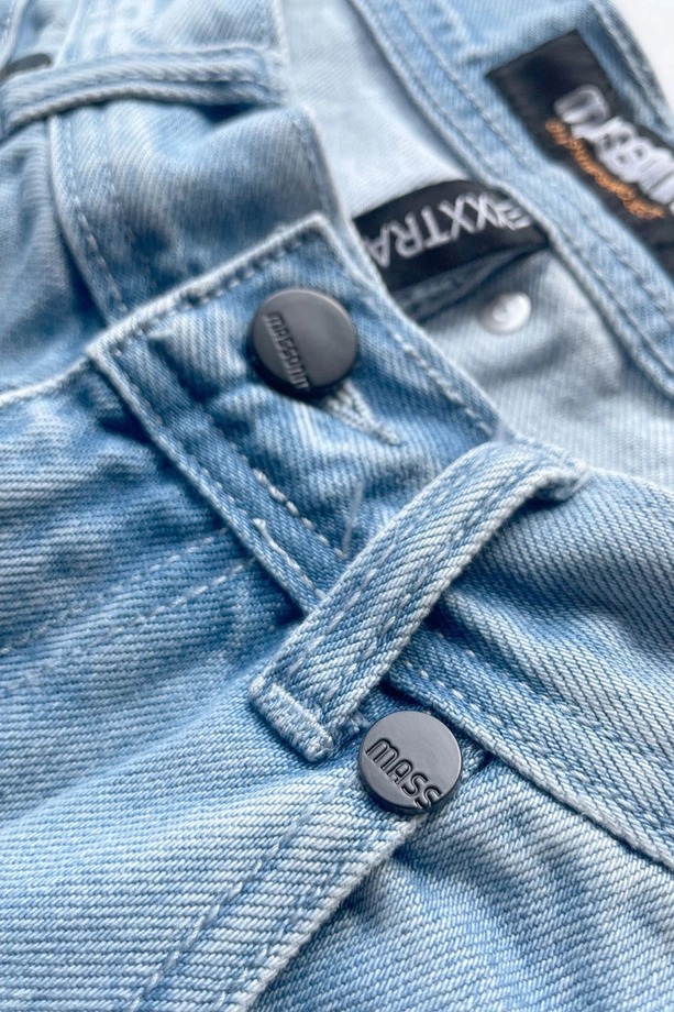 Spodnie męskie Jeans Extra Baggy Mass Denim Authentic jasno niebieskie