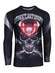 Koszulka męska rashguard Street Autonomy Old Skull czarna