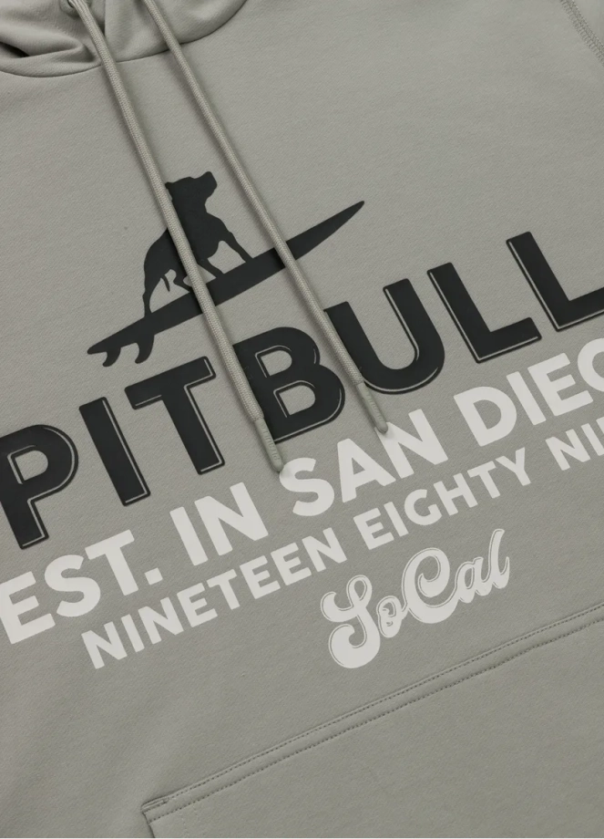 Bluza męska z kapturem Pitbull Pit Bull Surfing Dog dusty salvia