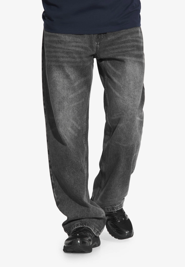 Spodnie męskie Jeans Baggy Prosto Tarmac szare