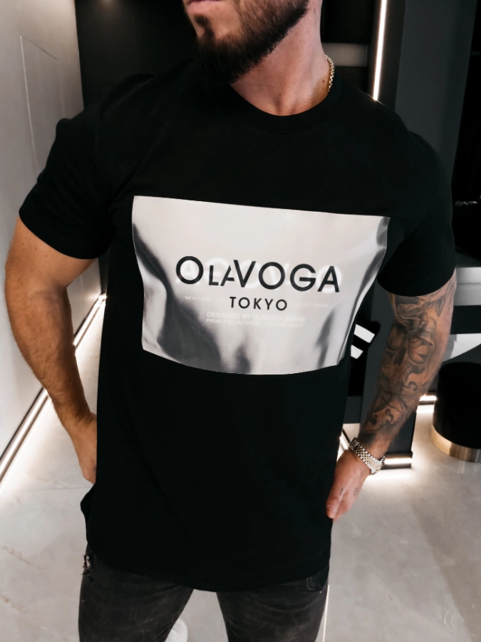 Koszulka męska T-Shirt Olavoga Almain czarna