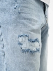 Spodnie męskie Jeans Baggy Jigga Wear Crown niebieskie