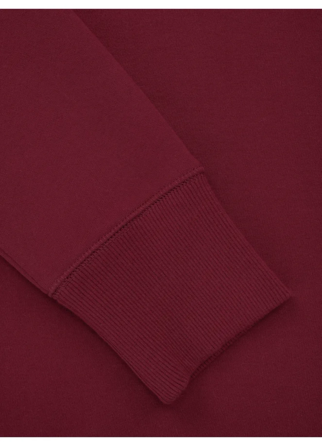 Bluza meska Pitbull Pit Bull Hilltop Terry 23 crewneck bordowa