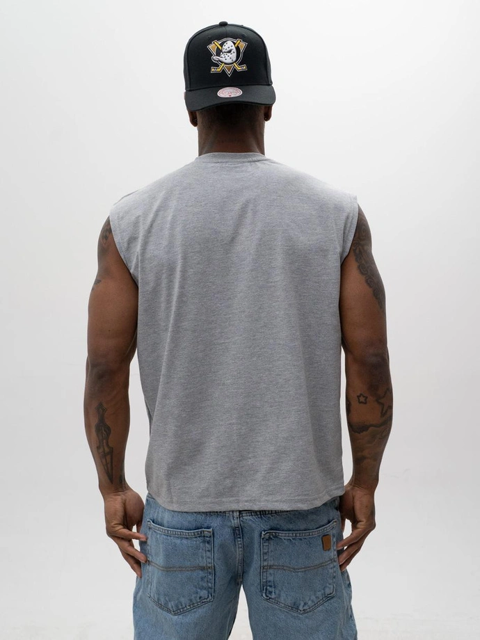 Koszulka męska tank top Jigga Wear Badge szara