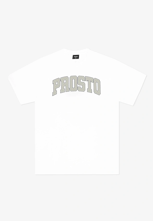 Koszulka męska t-shirt Prosto College biała
