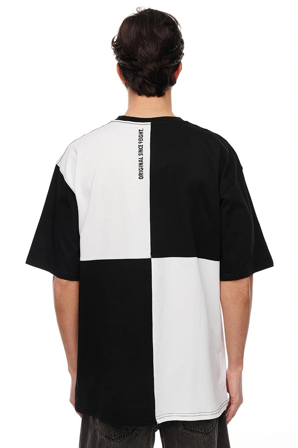 Koszulka męska t-shirt Mass Dnm Tony czarno/biała