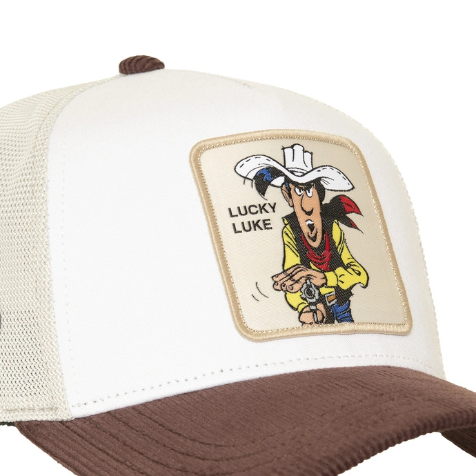 Czapka z daszkiem Capslab Lucky Luke biała bordowa szara