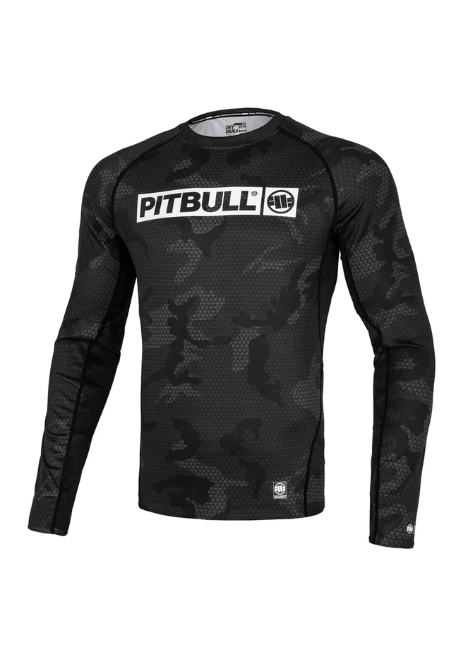 Koszulka rashguard Pit Bull Pitbull Longsleeve Net Camo Hilltop II 24 czarna