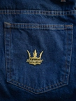 Spodnie męskie Jeans Baggy Jigga Wear Crown granatowe