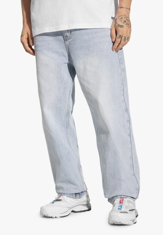 Spodnie męskie Jeans Regular Prosto Bunker niebieskie