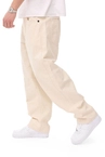 Spodnie męskie Mass Denim Slang Baggy Fit kremowe