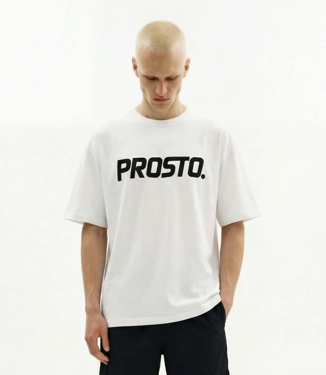 Koszulka męska t-shirt Prosto Biglog biała