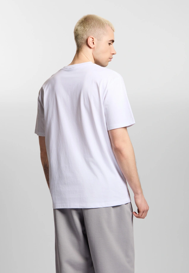 Koszulka męska t-shirt Prosto Small Shield biała