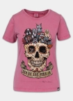 Koszulka t-shirt damska Pit Bull Dia De Los Perros różowa
