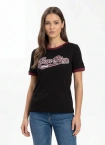 Koszulka t-shirt damska Pit Bull San Diego Angel czarna