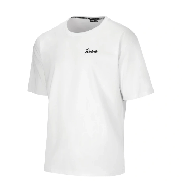Koszulka męska T-shirt oversize Patriotic College Keep It biała