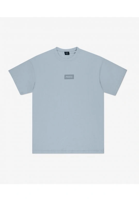 Koszulka męska t-shirt oversize Prosto Box 2.0 jasno niebieska
