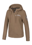 Bluza damska z kapturem Pitbull Pit Bull Tyrian ZIP hooded brązowa