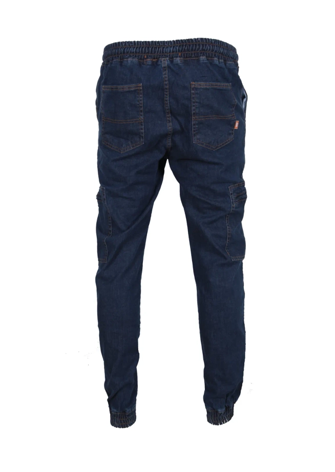 Spodnie jogger jeans Elade Classic Cargo dark blue denim
