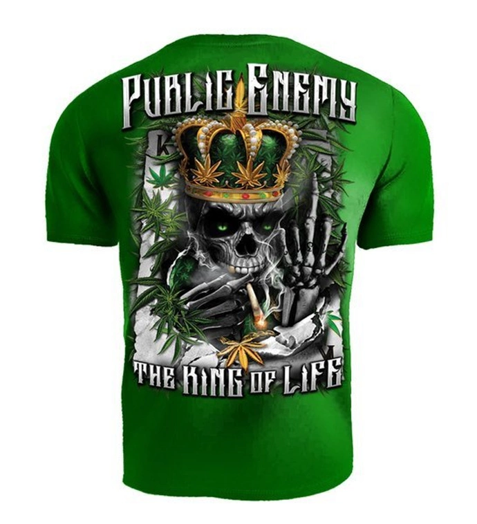 Koszulka T-shirt Public Enemy King of the Life green