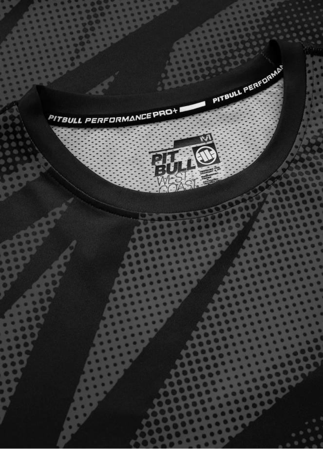 Koszulka Longsleeeve męski Pit Bull Pitbull Performance Pro Plus Dot Camo II czarna/szara