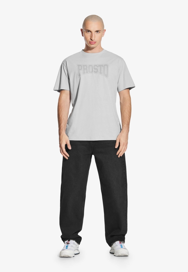 Koszulka męska t-shirt Prosto Collage szara