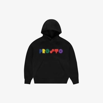 Bluza dziecięca z kapturem Prosto Kids Harmider hoodie czarna
