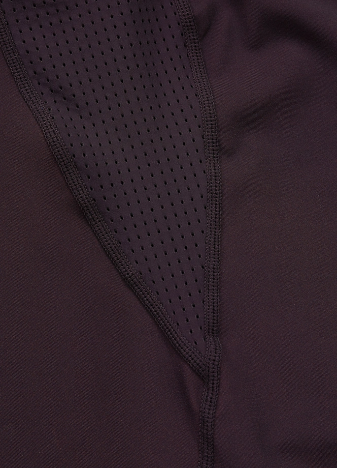 Koszulka męska rashguard Pitbull Logo Palms brązowa