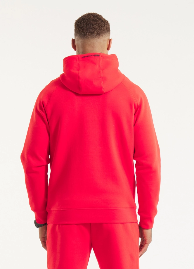 Bluza męska z kapturem Pitbull Pit Bull Dogwood czerwona