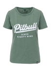 Koszulka damska T-shirt Pit Bull Angel Logo zielona