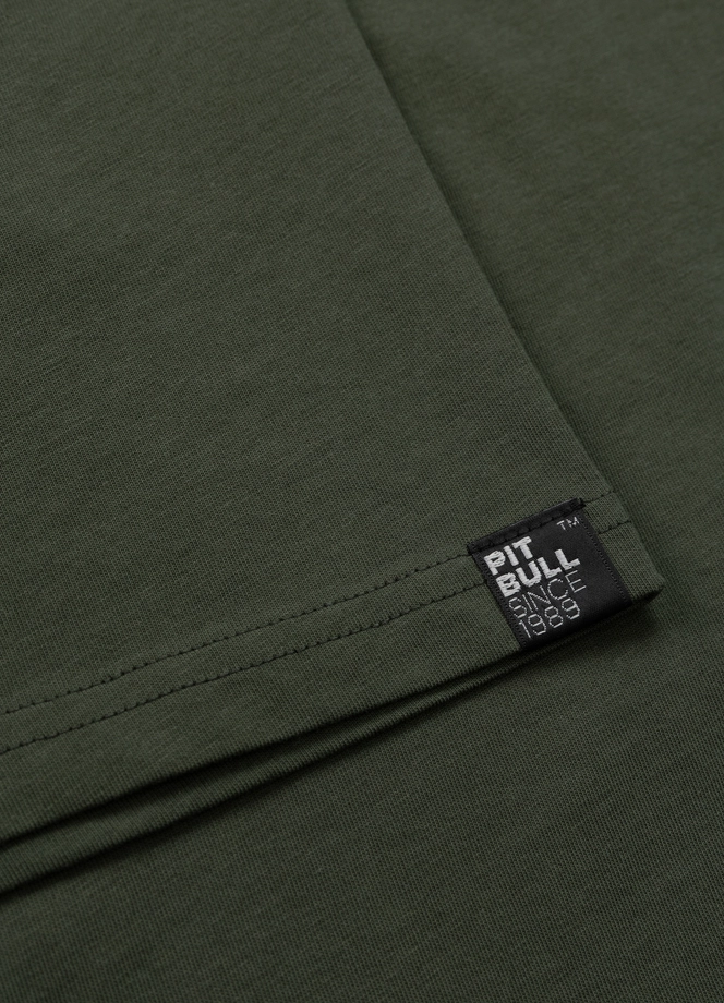 Koszulka męska T-Shirt Pit Bull Pitbull Parabellum ciemno zielona