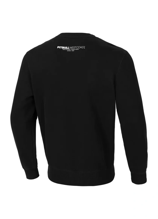 Bluza męska bez kaptura Pitbull Pit Bull Classic Logo czarna