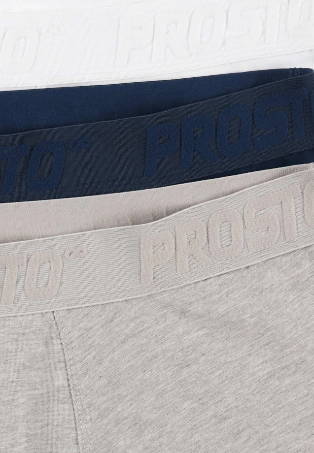 Bokserki męskie Prosto zestaw 3pack multi białe/szare/granatowe