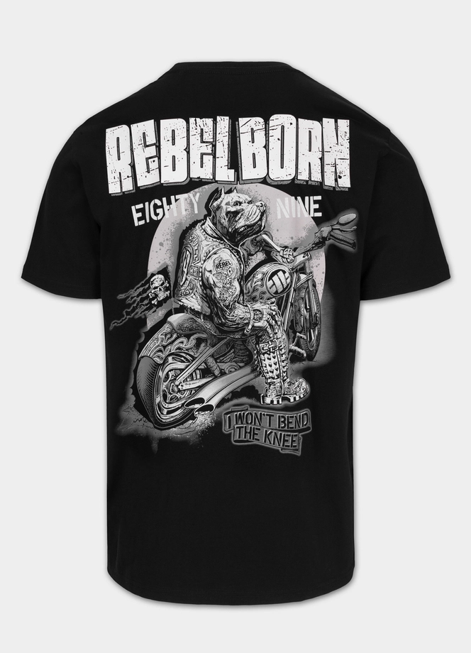 Koszulka męska T-Shirt Pitbull West Coast Rebel Born czarny