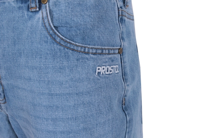 Spodnie męskie jeans Prosto Klasyk Hopler jasno niebieskie