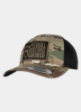 Czapka z daszkiem Snapback Trucker Pit Bull Pitbull Blood Dog camo