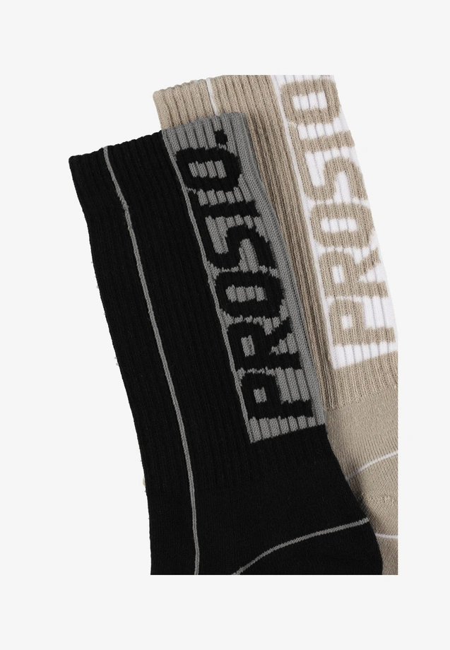 Skarpety Prosto Fusion 2pak beżowe/czarne
