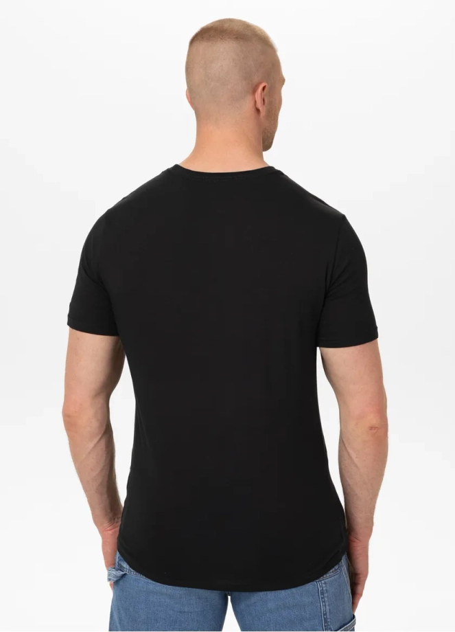 Koszulka męska T-Shirt Pit Bull Pitbull USA CAL Slim Fit czarna