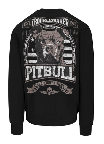 Bluza męska bez kaptura Pitbull Pit Bull Troublemaker czarna