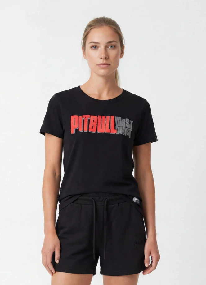 Koszulka t-shirt damska Pit Bull Rebel Born czarna