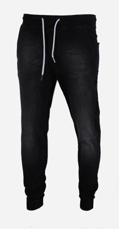 Spodnie Jogger SSG Slim Skin Jeans Wycierane medium black