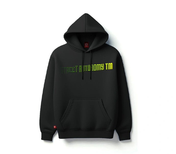 Bluza męska z kapturem Street Autonomy Back Team czarna