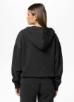 Bluza damska z kapturem ZIP Pitbull Washed Lovia ciemno grafitowa